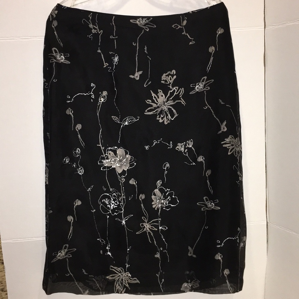 💕💕 BCBG Maxazria sheer Skirt Sz 12